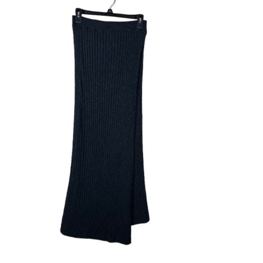 Free People Better Days Midi Skirt Charcoal  Size Large Minimalist Cottagecore